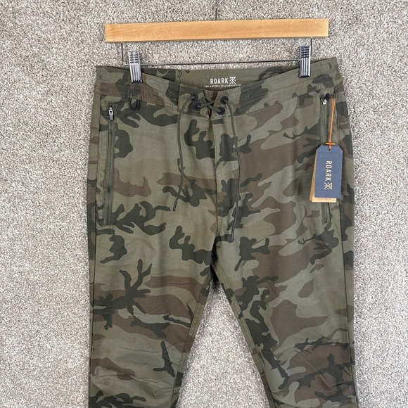 Roark Layover 2.0 Camo Print Pants Men's 30 Hiking Outdoors Drawstring NEW - Picture 2 of 10